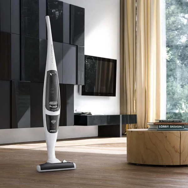 Aspirateur balai sans sac de 1L Colombina Class blanc noir Delonghi
