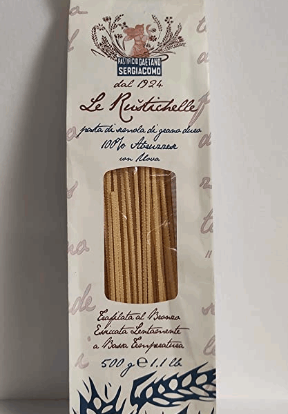 Le Rustichelle all'uovo pâtes aux oeufs en sachet papier 500 g pack - Rustichella d'Abruzzo