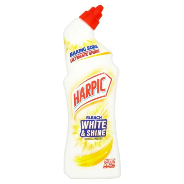 Harpic White & Shine Bleach Citrus Toilet Cleaner Gel 750ml