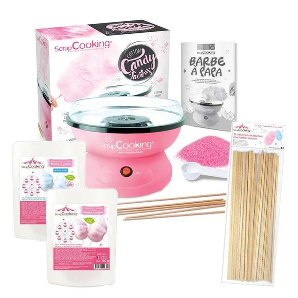Machine Barbe à papa + kit de préparation Scrapcooking