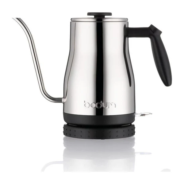 Bodum - Bistro Bouilloire Electrique A Long Bec, 1.200 W, 1.0 L, Inox Bodum