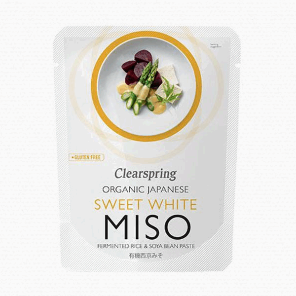 Clearspring Organic Sweet White Miso Gluten Free, wheat free, 250g (Copie)