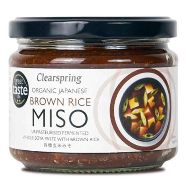 Clearspring Organic Brown Rice Miso Unpasteurised wheat free, 300g