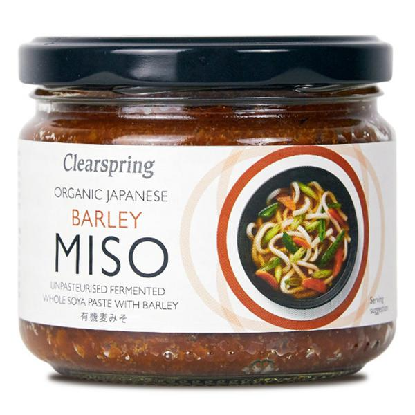 Mugi au miso d'orge biologique Clearspring végétalien non pasteurisé, 300 g