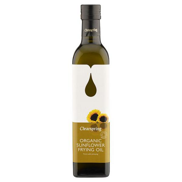 Clearspring Huile de Friture Tournesol Bio Pressée à Froid 1l