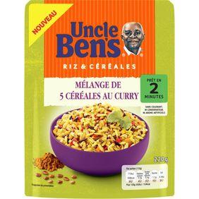 Mélange de 5 céréales au curry 2 minutes, UNCLE BEN'S, 220 g
