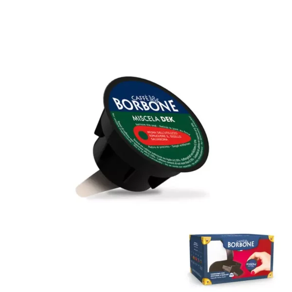 90 GREEN/DEK Blend Capsules Borbone Coffee Compatible Nescafé® Dolce Gusto®