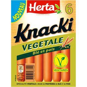 Knacki végétale HERTA, 6 pièces soit 210g