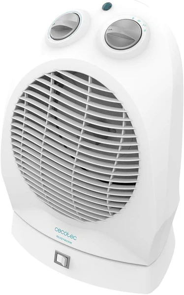 Chauffage soufflant avec 3 modes de fonctionnement et oscillation 2400W blanc Cecotec