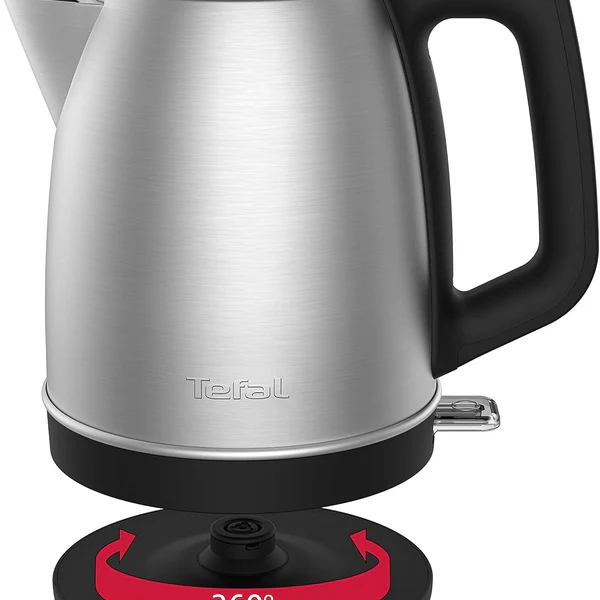 bouilloire électrique de 1,7L sans fil 2400W gris noir Tefal