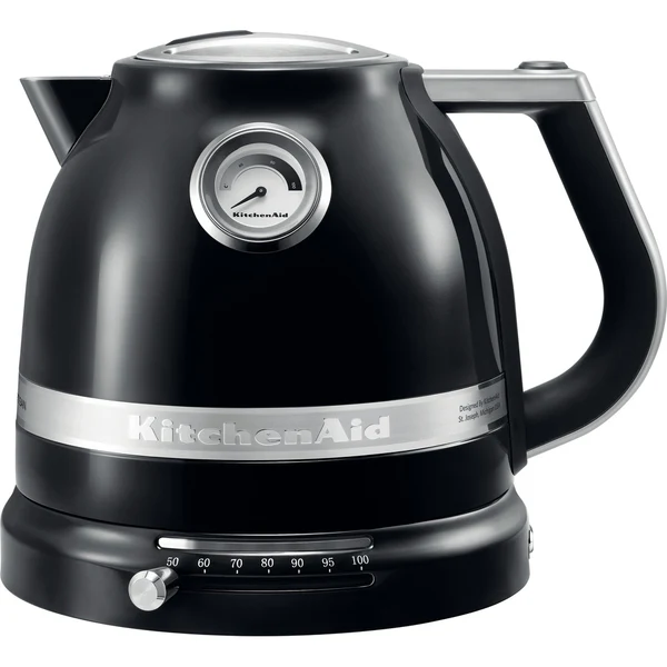 bouilloire électrique de 1,5L 2400W noir onyx argent Kitchenaid