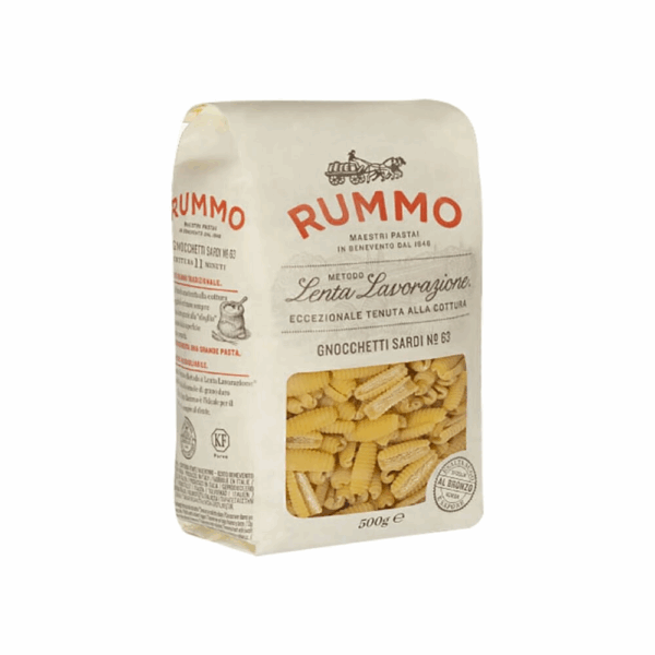 Gnocchetti sardi n°63 pâtes à base de semoule de blé dur paquet de 500 g - Pasta Rummo