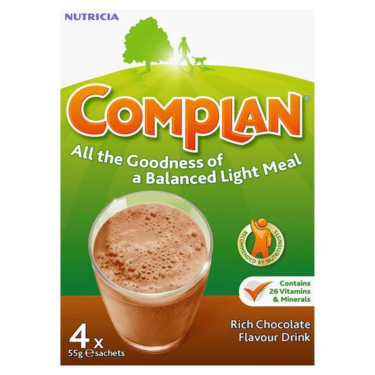 Complan Nutritional Drink Chocolate 4 x 55g - Special Offer