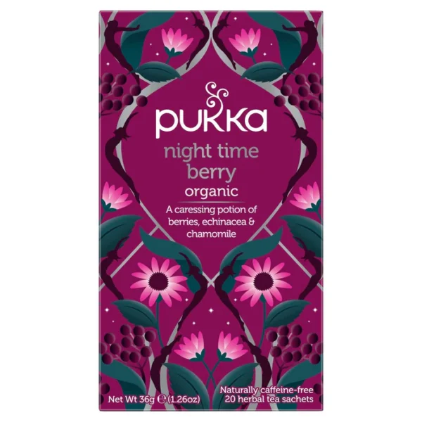 Pukka Night Time Berry Organic Herbal Tea 20 per pack