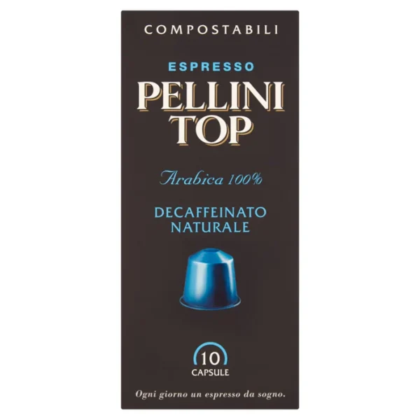 Pellini Top Arabica Decaff Compostable Nespresso Compatible Coffee Capsules 10 per pack