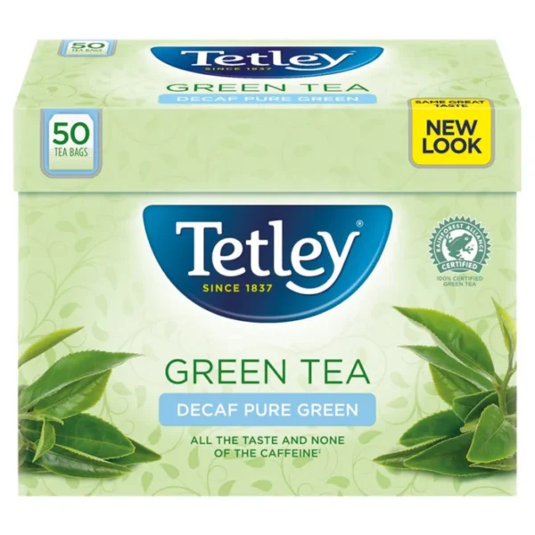 Tetley Green Decaffeinated Tea Bags 50 per pack