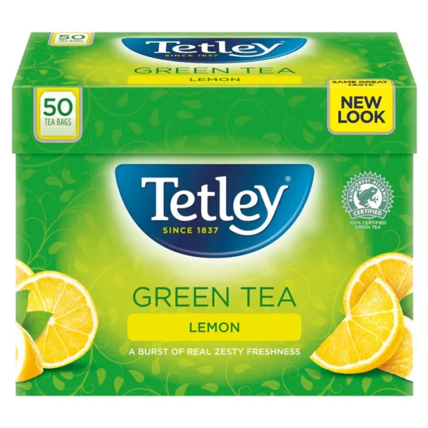 Tetley Green Lemon Tea Bags 50 per pack
