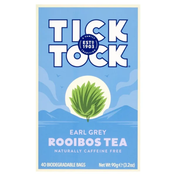 Tick Tock Rooibos Earl Grey Tea Bags 40 per pack