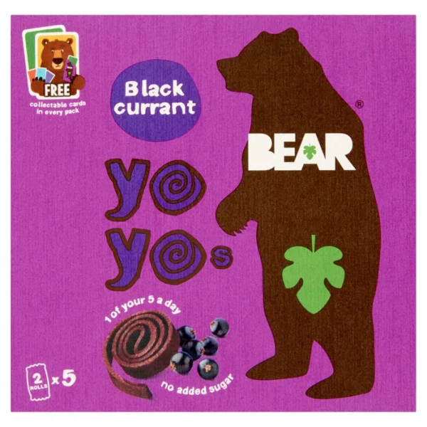 BEAR Fruit Yoyos Blackcurrant Multipack 5 x 20g