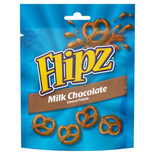 Flipz Milk Chocolate Covered Pretzels Pouch 100g