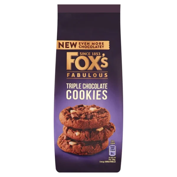 Fox's Biscuits Triple Chocolate Chunkie Cookie 180g