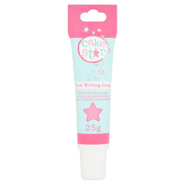 Cake Star Pink Writing Icing 25g