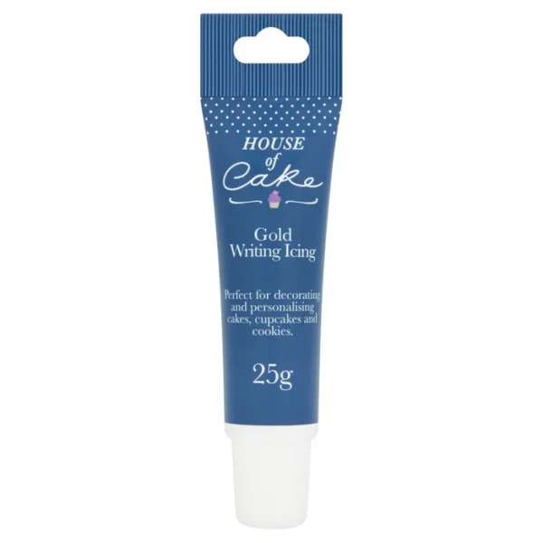 House of Cake Gold Writing Icing 25g