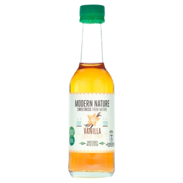 Modern Nature Vanilla Coffee Syrup Reduced Sugar 250ml