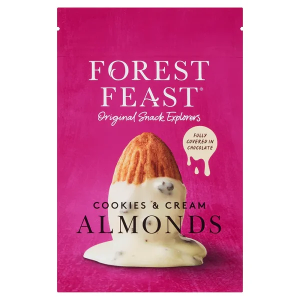 Forest Feast Cookies & Cream White Chocolate Almonds 120g