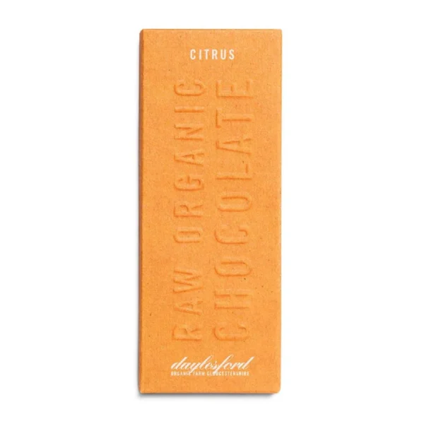 Daylesford Organic Raw Chocolate Bar Orange & Tangerine 50g