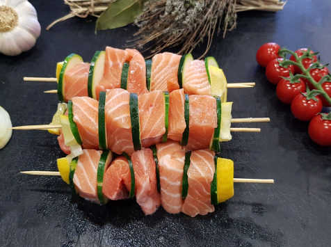 Brochette De Saumon - 4 Pièces De 200g