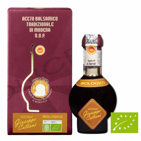 Vinaigre Balsamique Traditionnel Bio de Modène DOP 12 Jahre 100 ml - Cattani