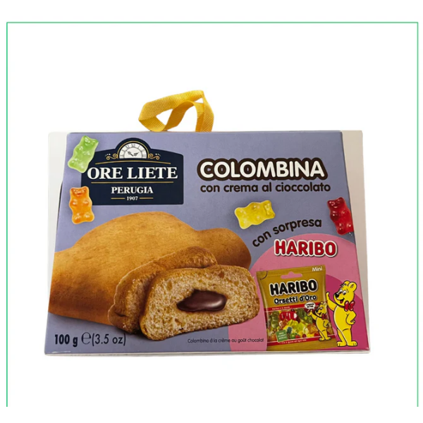 Colomba com Creme de Chocolate / Colomba with Chocolate Filling ORE LIETE - 100g