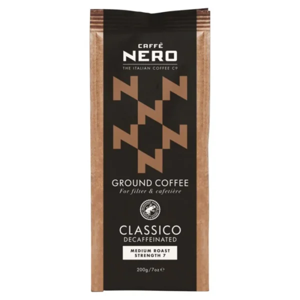 Caffe Nero Classico Decaffeinated Ground Coffee 200g