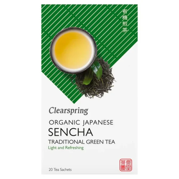 Clearspring Organic Japanese Sencha Green Teabags 20 per pack - Special Offer