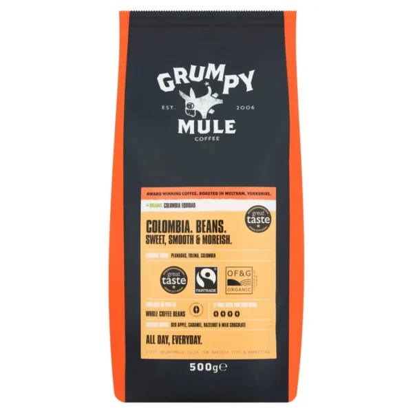 Grumpy Mule Colombia Coffee Beans 500g
