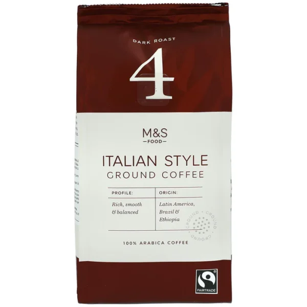 M&S Fairtrade Italian Ground Coffee 227g