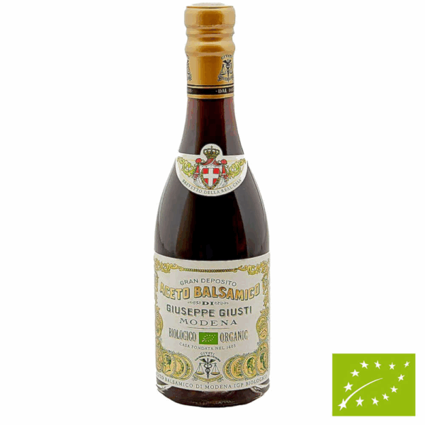 Giusti - Biologico 250 ml Bio Aceto Balsamico di Modena IGP de Agricoltura Biologica Champagnotta