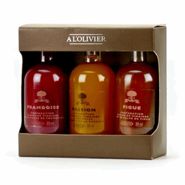 ETUI 3 VINAIGRES AUX FRUITS 3x50 ML