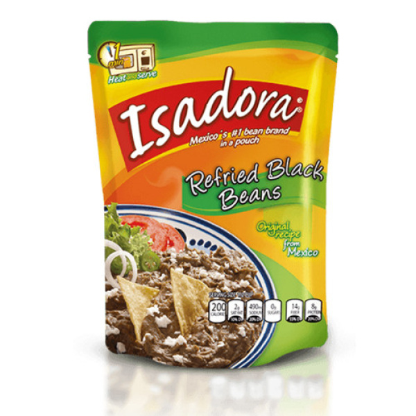 Isadora Black Refried Beans 400g