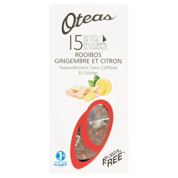 Oteas Rooibos Ginger & Lemon 15 per pack