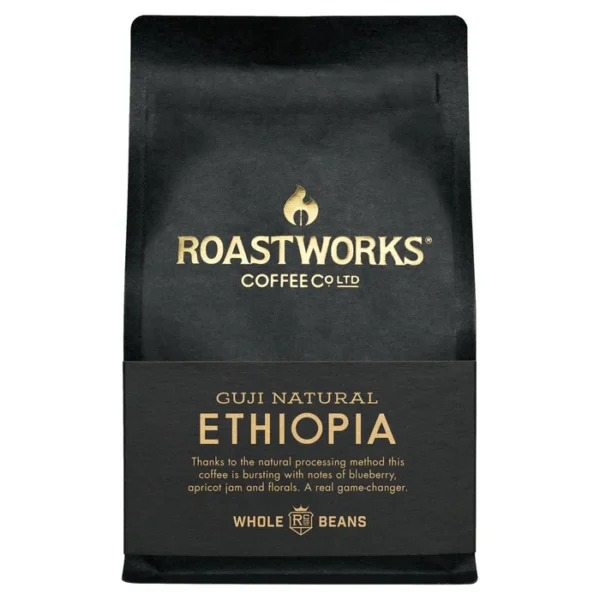 Roastworks Ethiopia Natural Whole Bean Coffee 200g