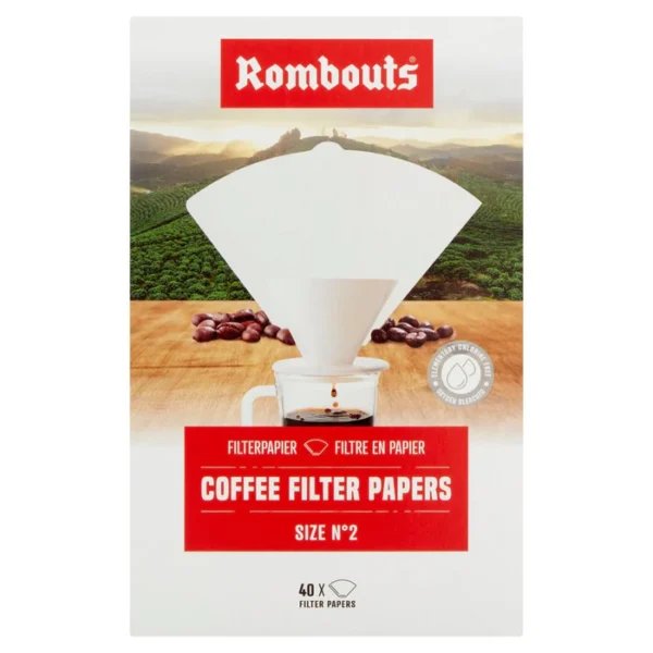 Rombouts Coffee Filter Papers N2 40 per pack