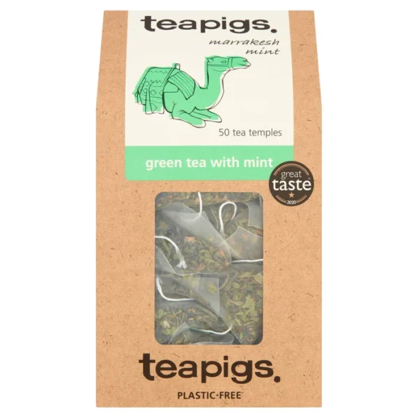 Teapigs Green Tea Bags with Mint 50 per pack