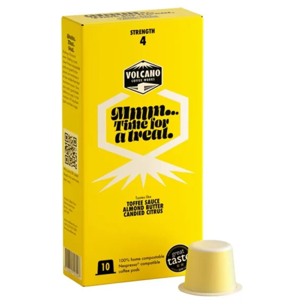 Volcano Coffee Works Reserve Rich Sweet Nespresso Compatible Eco Pods 10 per pack
