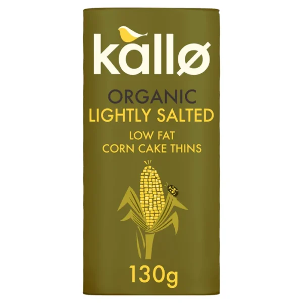 Kallo Organic Corn Cake Thins 130g
