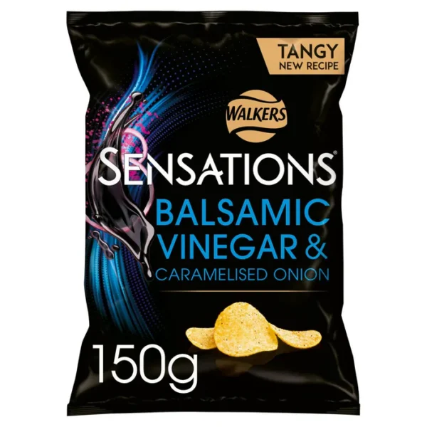 Sensations Caramelised Onion & Balsamic Vinegar Crisps 150g