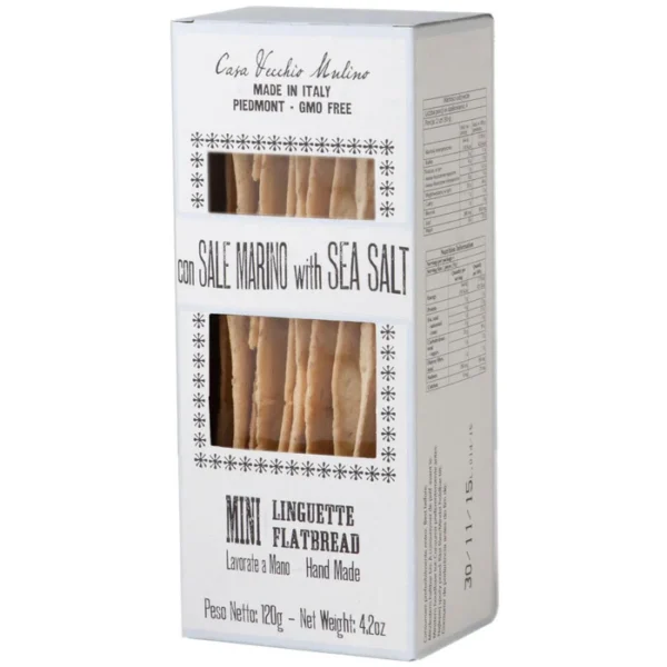 Vecchio Mulino Mini Lingue with Sea Salt 120g