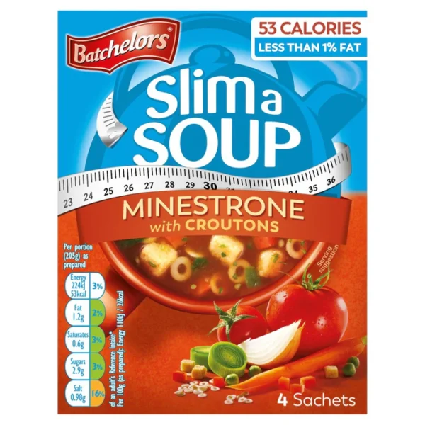 Batchelors Slim A Soup Minestrone 4 x 15g