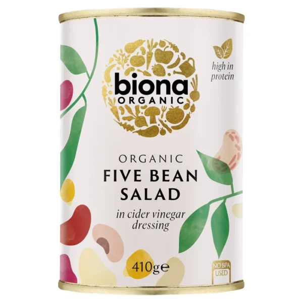 Biona Organic Five Bean Salad in Vinaigrette 410g